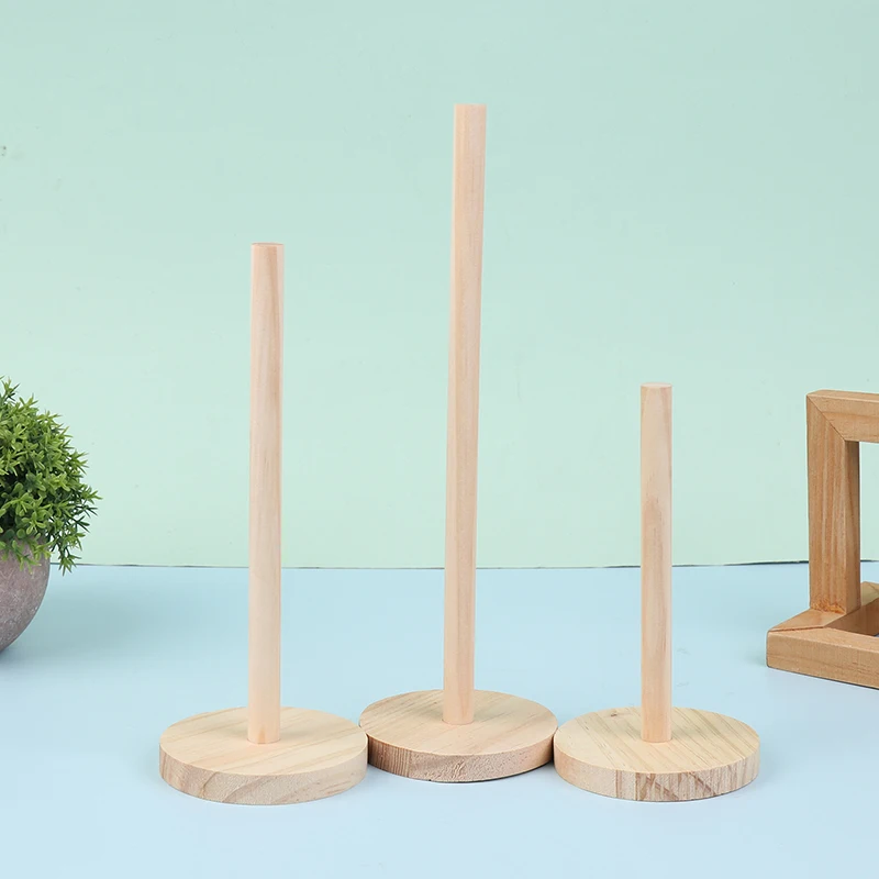 1PC Easy To Assemble Wooden Paper Towel Holder For Kitchen Living Room And Bedroom Vertical Tissue Rack For Home Decoration paper towel holder,paper towel rack,tissue holder