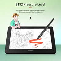 BOSTO 11.6 Inch Graphics Drawing Tablet BT-12HD/BT-12HDT Digital Drawing Tablet HD HIPS LCD 1366*768 Display 8192 Pressure Level 1