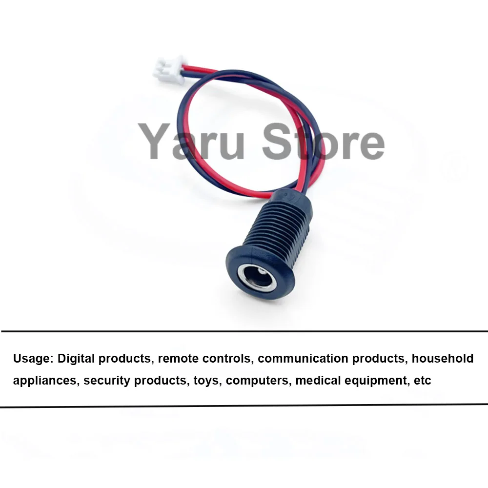 DC 5.5 x 2.1mm 5521 소켓 DC 전원 공급 장치 잭 소켓 플러그 암 패널 마운트 커넥터 5.5 x 2.1mm PH 2.0 어댑터