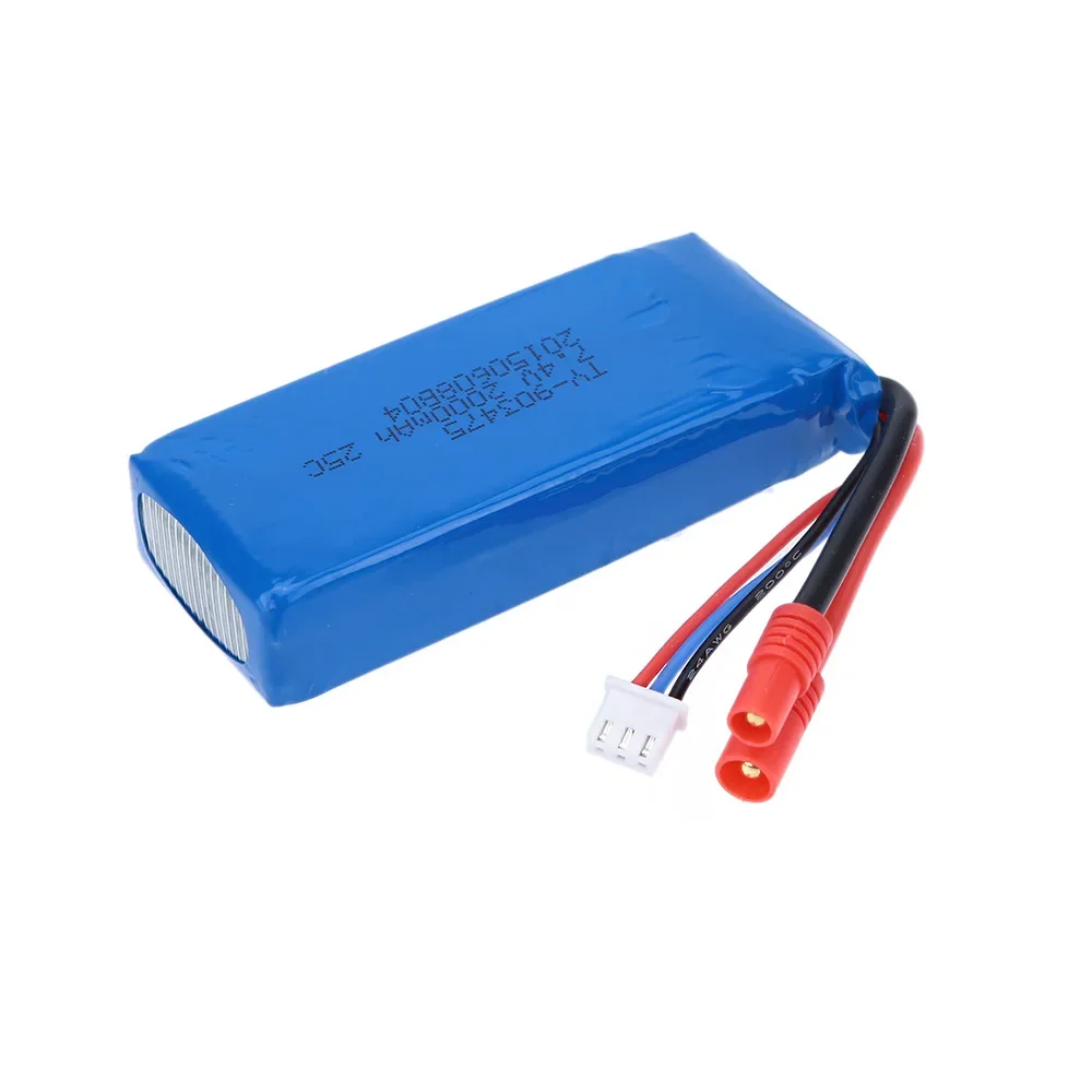 Étiquette de la batterie Li-Po 7.4V 2000mAh pour drone Syma X8C, X8W, X8G, X8HG, X8HC montrant les spécifications