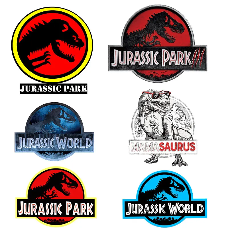 Jurassic World Dinosaur Iron on Transfers for Clothing DTF Heat