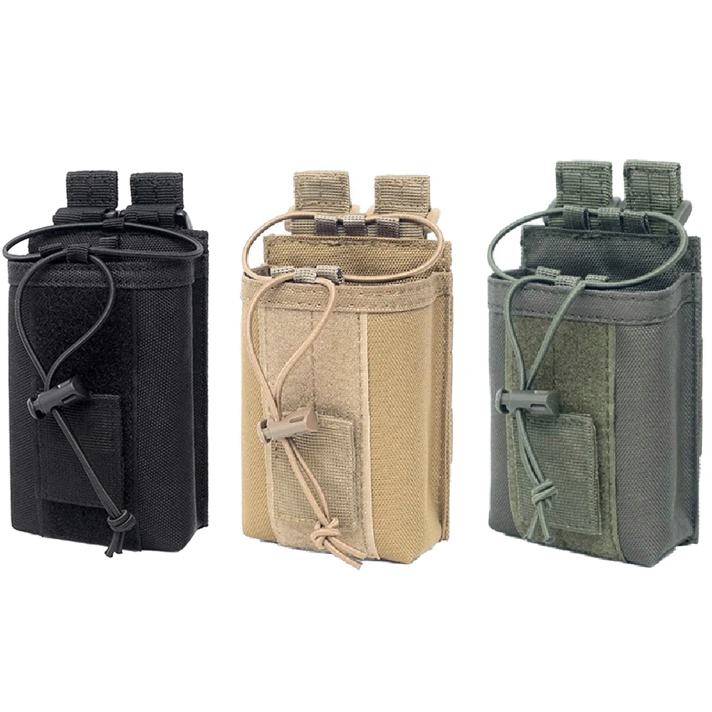 Nylon Walkie Talkie Holder Pocket Waist Bag CB Radio Pouch Portable Outdoor Universal Baofeng Walkie-Talkie Pouch For Hunting