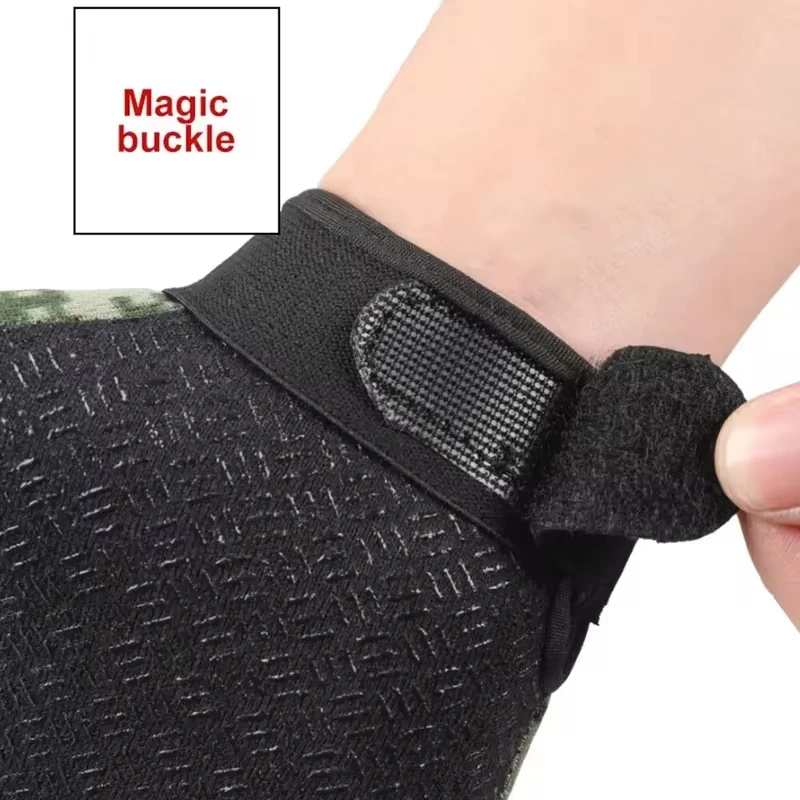 Sports Half Finger Gloves Riding Fingerless Non-slip for Motorcycle Cycling Climbing Hiking Hunting Outdoor Sports