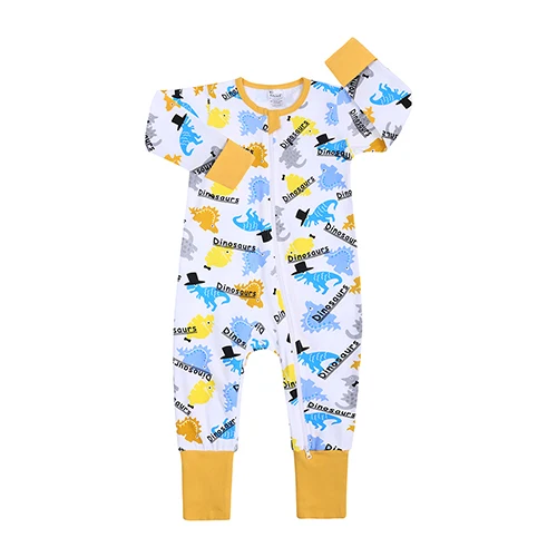 baby clothes cheap Newborn Baby Girls Boy Rompers Infant Cotton Cartoon Print Cute Jumpsuit Toddler Long Sleeve Double Zipper Pajamas Spring Autumn Cute Infant Baby Girls Romper Baby Rompers