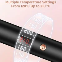 Thermal Brush Ceramic Ionic Curling Brush 1.5 Inch Heated Curling Iron Volumizer Dual Voltage Travel Hair Curler Curling Comb 2