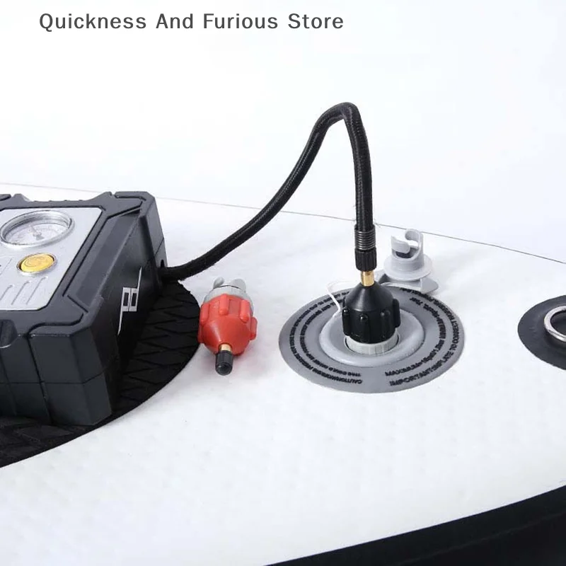 Rowing Boat Air Valve Adaptor Sup Board Kayak Pump Adapters Inflatable Air Valve Attachment Kayak Accessories Parts Boat