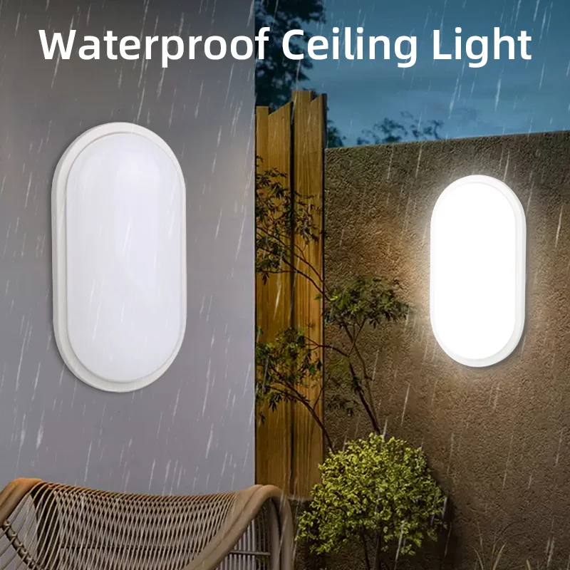 LED Wall Lights 110-265V Bathroom Wall lamp IP44 Waterproof Ceiling Lamp Bedroom Corridor Night Light for Outdoor Home Lighting