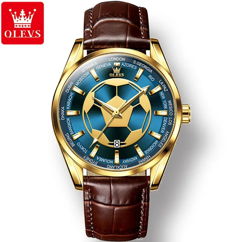 

OLEVS 9949 Casual Great Quality Sport Men Wristwatches Stainless Steel Strap Quartz Waterproof Watch for Men Luminous Calendar