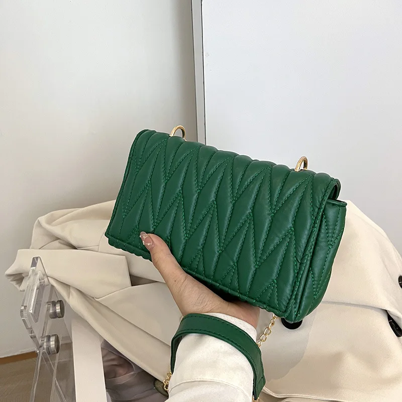 Fashion Lozenge Bag for Women Soft Leather Crossbody Bag Flip-open Shoulder Messenger Bag Shopping Crossbody Bags for Women