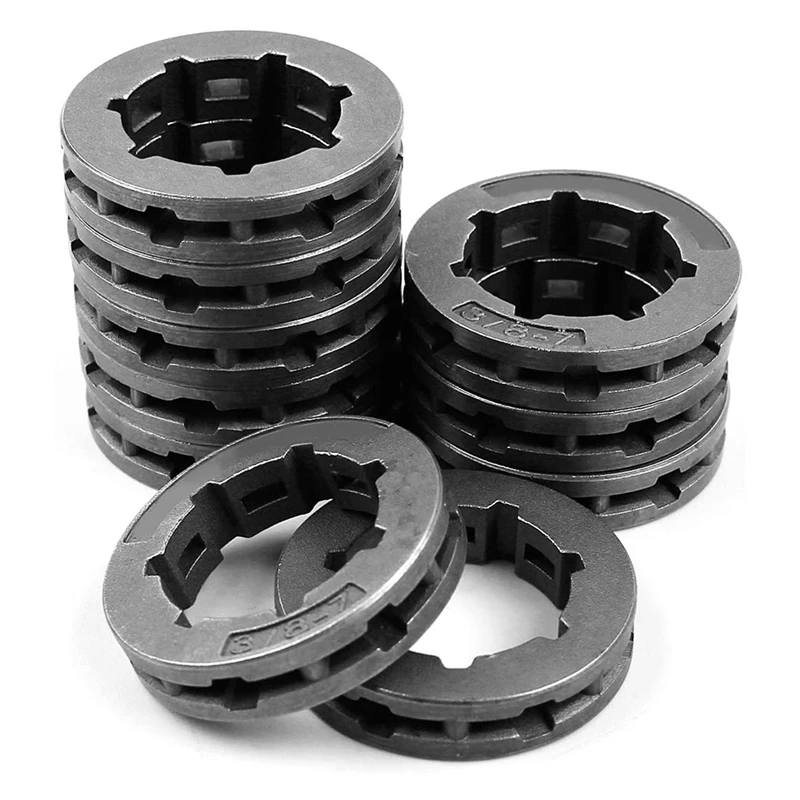 10Pcs Chain Drive Rim Sprocket 3/8 Inch 7T 22Mm Chainsaw Parts For HUSQVARNA 266 268 272 280 285 288 355 362 372XP 380 385XP chainsaw replace parts