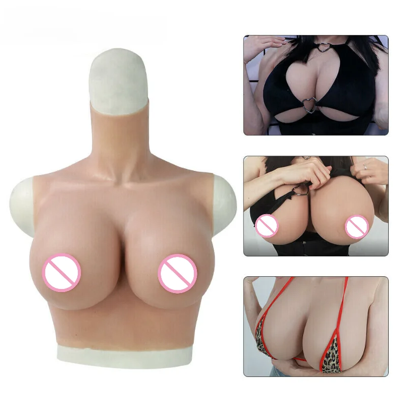 Silicone G H Cup Breast Forms Fake for Crossdresser New Costume for Activity Performance