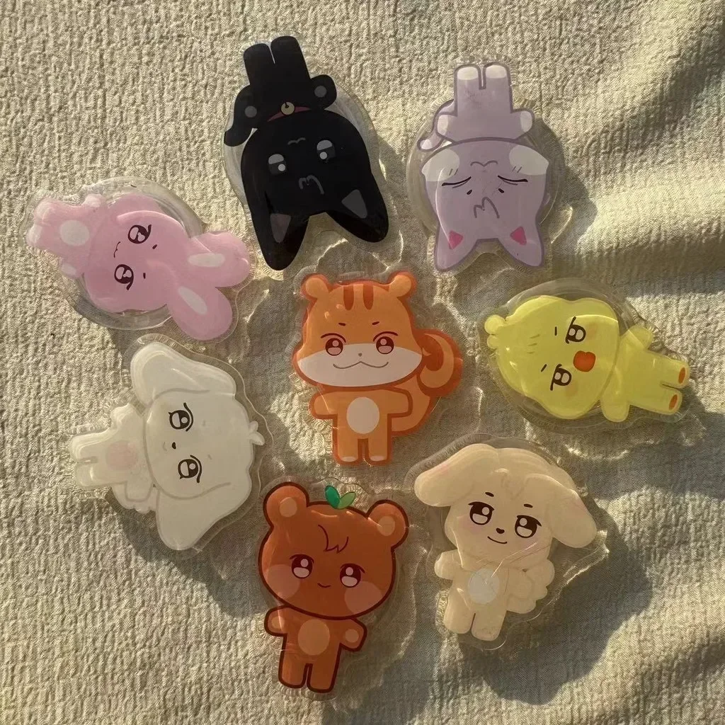 Kpop Idol ATEEZ Phone Grips ANITEEZ Cute Cartoon Acrylic Airbag Bracket Griptok