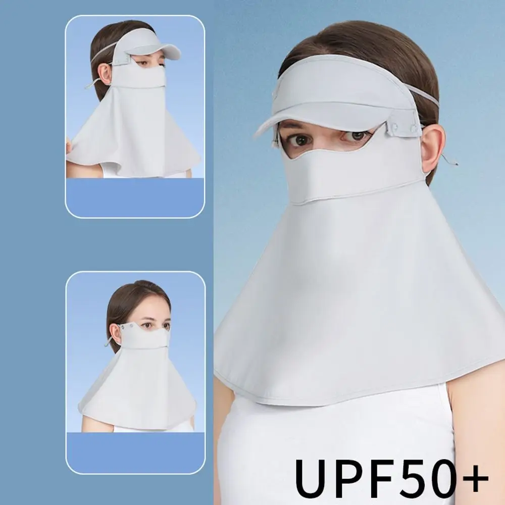

Дышащая охлаждающая маска для лица, модная Солнцезащитная УФ-маска UPF 50 +, летняя уличная унисекс маска для лица