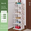 6 layers Standing Shoe Rack Dustproof Shoes Cabinet Assemble Shoe Organizer Shelf Top-quality Corner Closet Holder 1