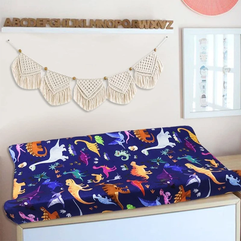 Soft Baby Mattress Cover Diaper Changing Pad Cover Printed Newborn Nursery Table Sheet Boys Girls Diaper Changing Mat Sheets