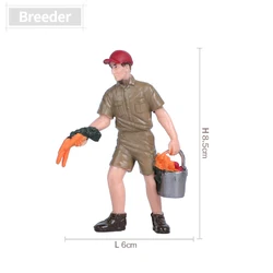 Hand - Painted Farmer & Farm Animal Figurines (Breeder)