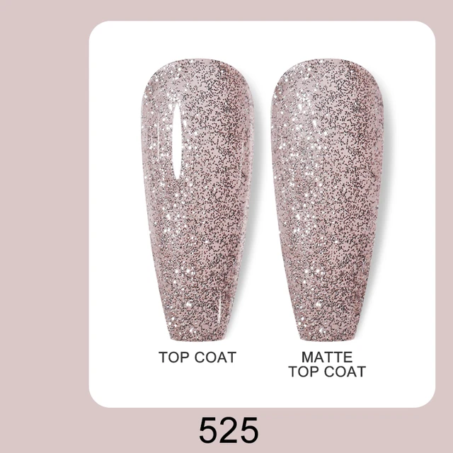 Arte Clavo 15ml Brown Coffee Color UV Gel For Nail Gel Nail Polish Varnish Hybrid Glitter Decoration Base Top Coat Set 525