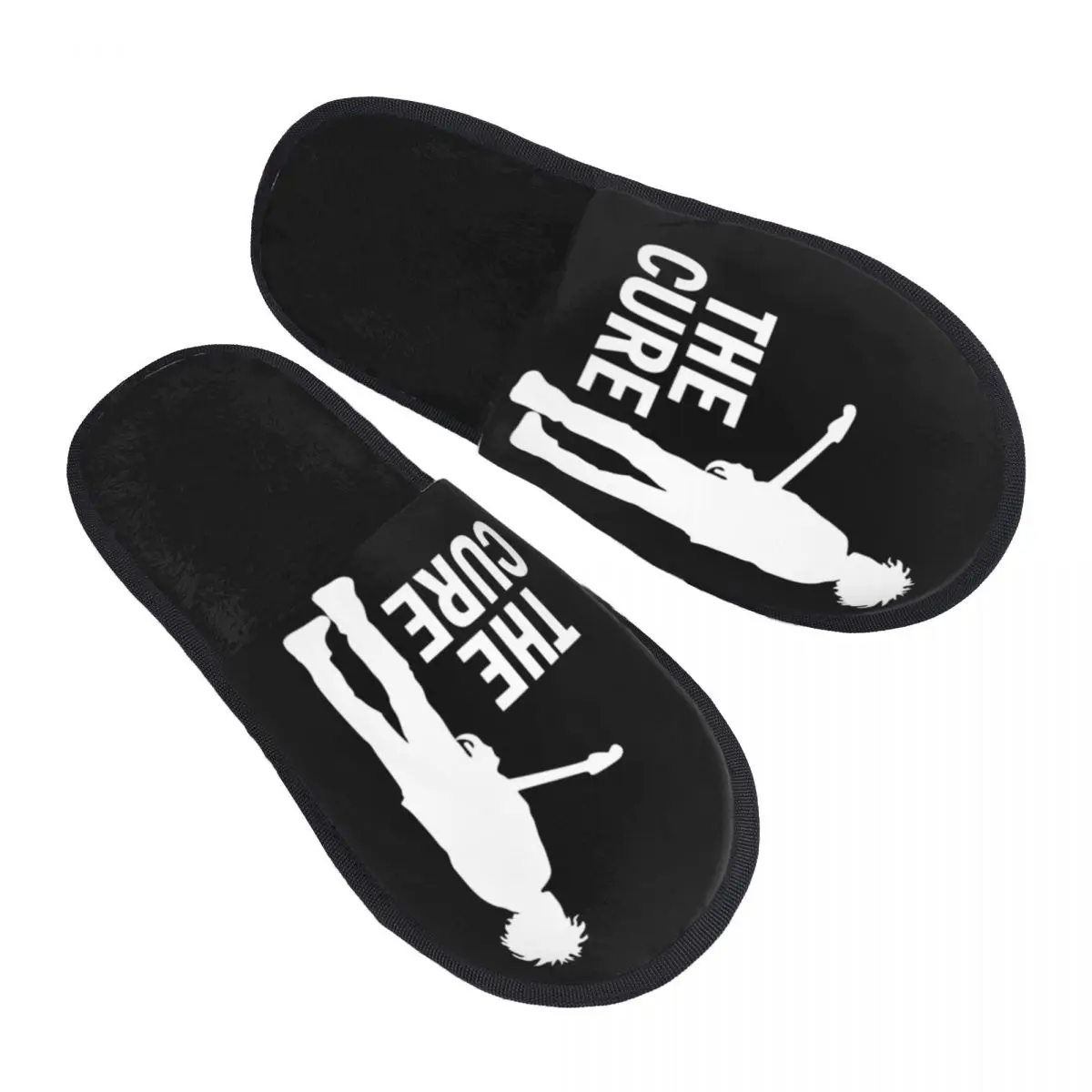 

Winter Slippers The Cure Robert Smith Logo Accessories Household Fur Slides Slippers Indoor Soft Non-skid Slides