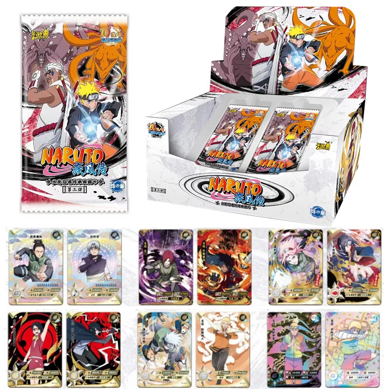 KAYOU véritable carte Naruto Collection complète série carte de Collection  chapitre de soldats chapitre enfants jouet carte de jeu cadeau 