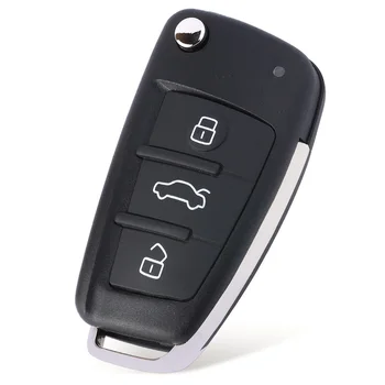 Keyforkess 433MHz 8E Chip 8E0 837 220AF / 8E0 837 220R Chiave A Distanza di Vibrazione Fob 3 Bottoni per Audi Q7 A6 S6 - KEYECU 433MHz 8E Chip 8E0 837 220AF 8E0 837 220R Chiave A Distanza di Vibrazione
