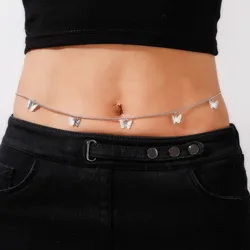 Elegant Bohemia Gothic Crystal Waist Chain Body Jewelry (Style 6)