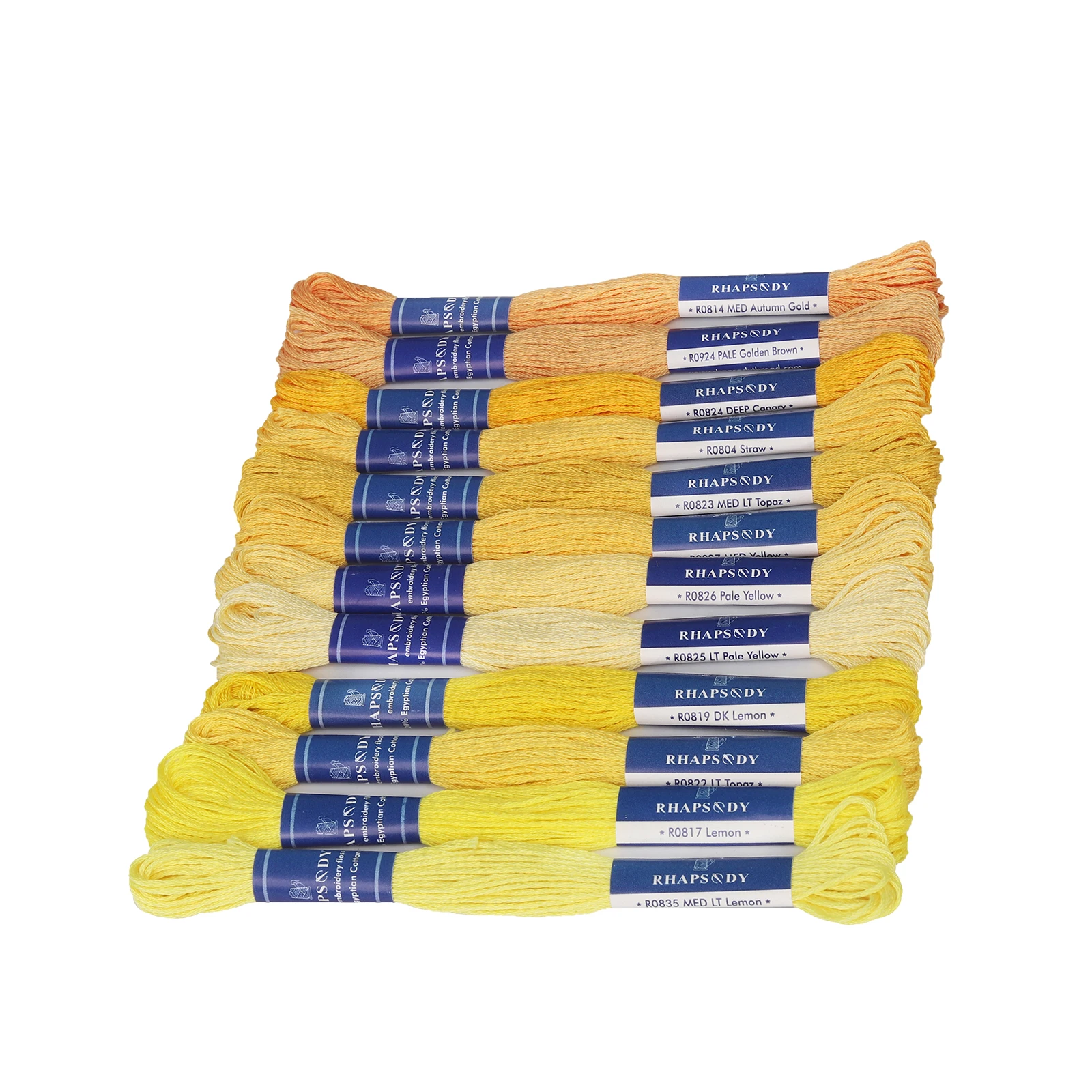 Premium Egyptian Cotton Embroidery Floss - 6 Strand, 8 Meters, Double Mercerized and Singed for Superior Cross Stitch and Sewing