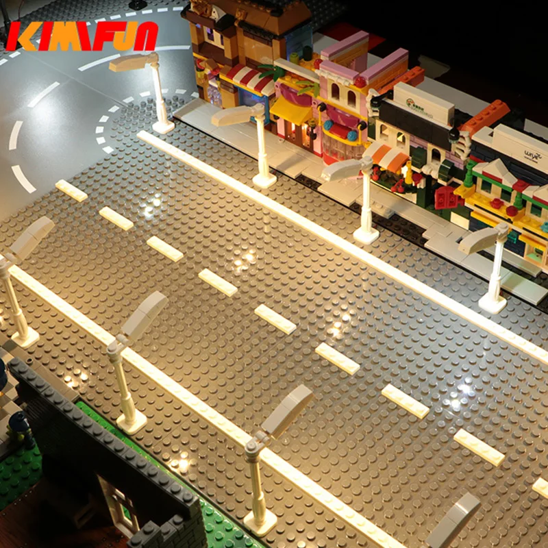 1 Stück 0,8mm Pin DIY 1x4 Bausteinlampe für Lego Straßenbeleuchtung Elektrische Dekoration 1X1 LED-Stein USB Stadtbeleuchtung
