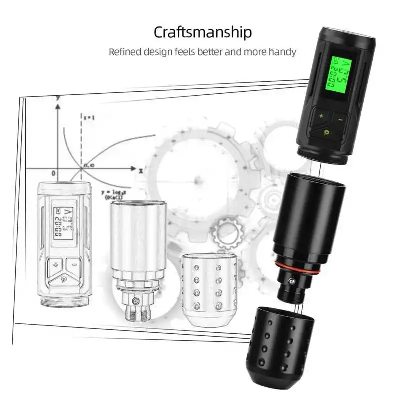 

Cordless Tattoo Machine Adjustable Motor Rotating Tattoo Machine Shader Liner Tattoo Machine With Box Microblading Makeup Device