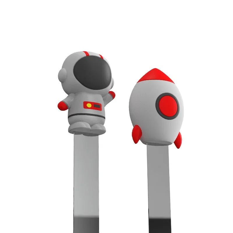 3D Space Rocket Bookmark Astronaut Metal Bookmarks Creative Stationery Gift for Students Who Love Reading metal bookmark,bookmarks stationery supplies
