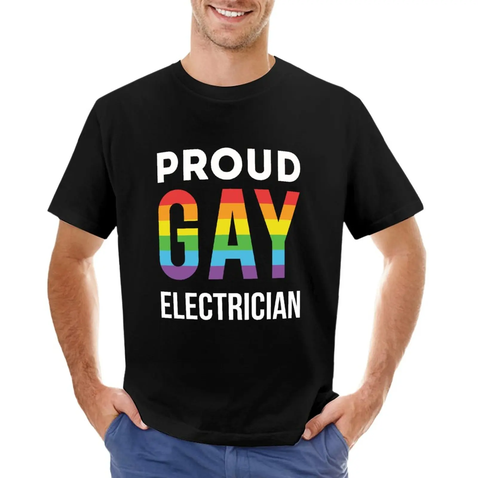 

Proud Gay Electrician T-Shirt vintage t shirt oversized t shirt sublime t shirt men graphic t shirts