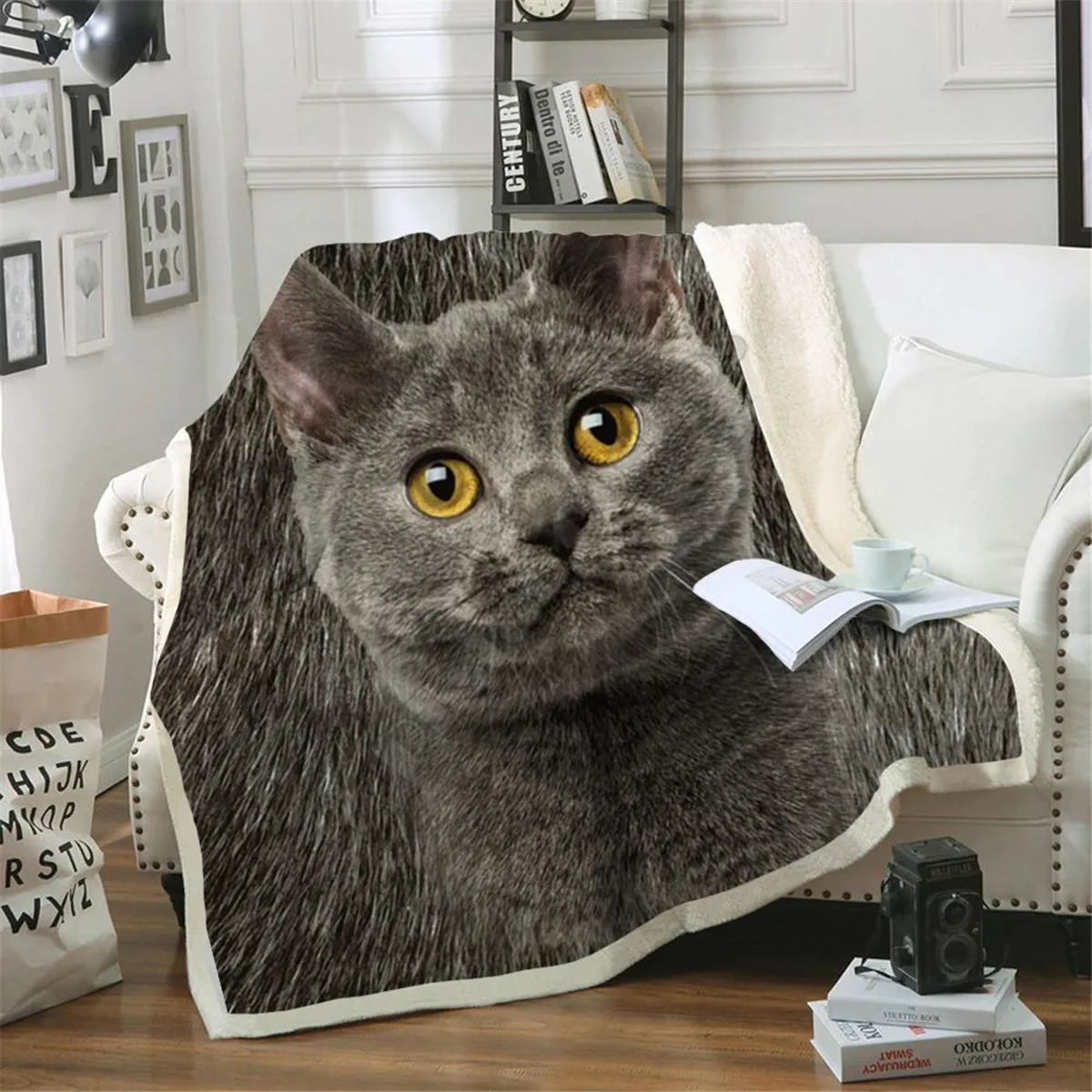 Chartreux-������ �ƴ��� �����̾� ���� ��� 3D �μ� �θ��� ���, ħ�� Ȩ ����