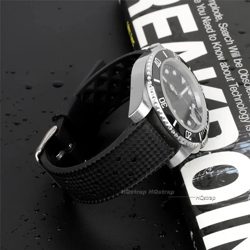 Tropic Waterproof Silicone Quick Release Watch Strap, 20mm/22mm
