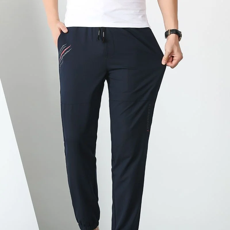 

Spring and summer new elastic waist casual pants men's sports Korean fashion versatile Leggings