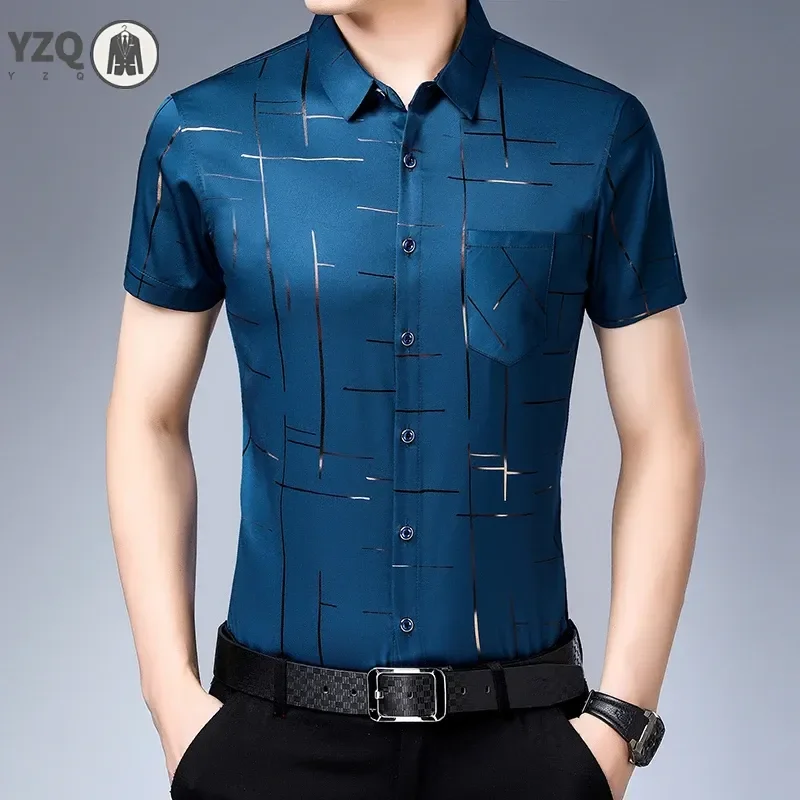 Casual Short Sleeved Shirt Short Sleeved Shirt Men's Short Sleeved Shirt