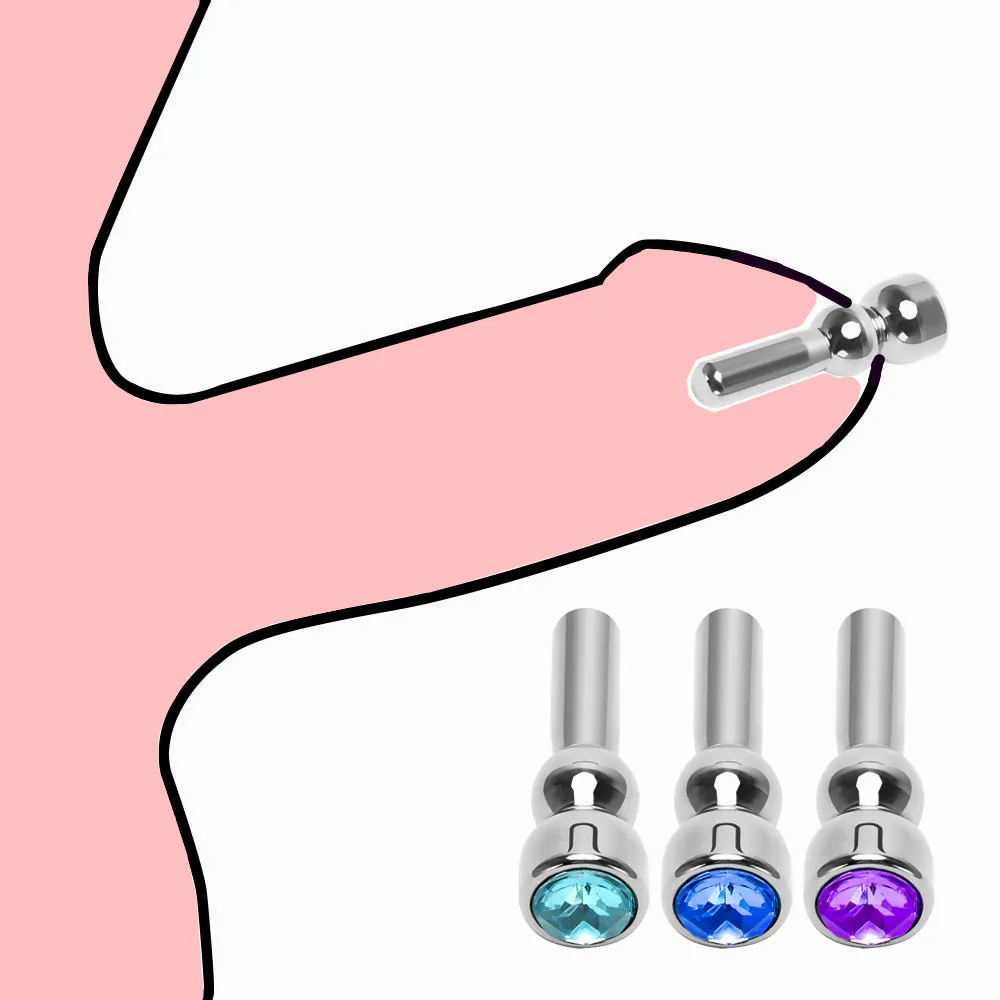Urethral Dilator Penis Chastity Lock Metal Urethral Catheter Sex Toys For Men
