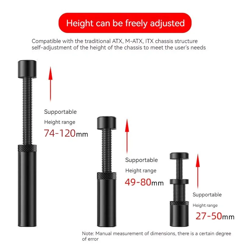 Premium Graphics Card Holder - Vertical Telescopic Rotating Stand with Magnetic Aluminum Alloy Support