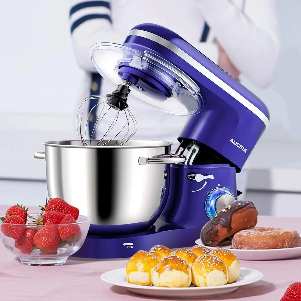 Stainless Steel Aucma Stand Mixer Blue スタンドミキサー AUCMA SM