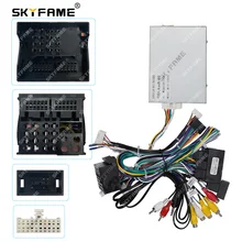 SKYFAME Car 16pin Wiring Harness Android Power Cable Adapter Canbus Box Decoder For Audi Q3 Q5 A4L 2011-2017