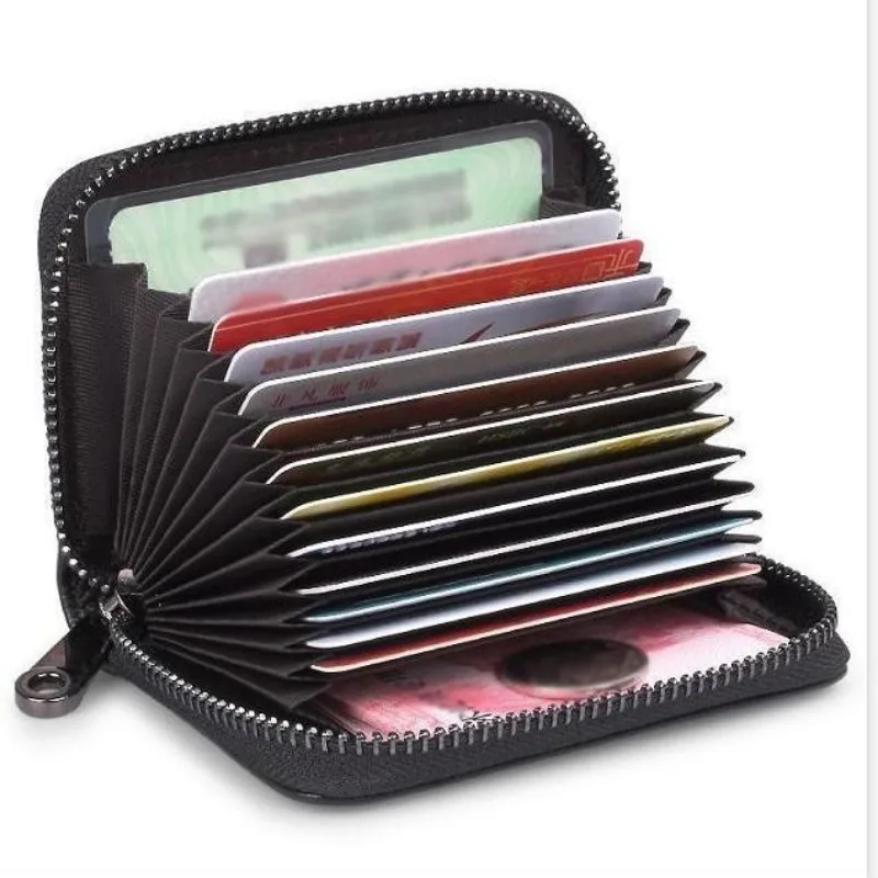 Leather Function 9/18 Bits Card Case Purse Business Card Holder Men Women Credit Bus Bag ID Business Coin Money Wallet wallet card holder,card holder,credit card holder,card wallet