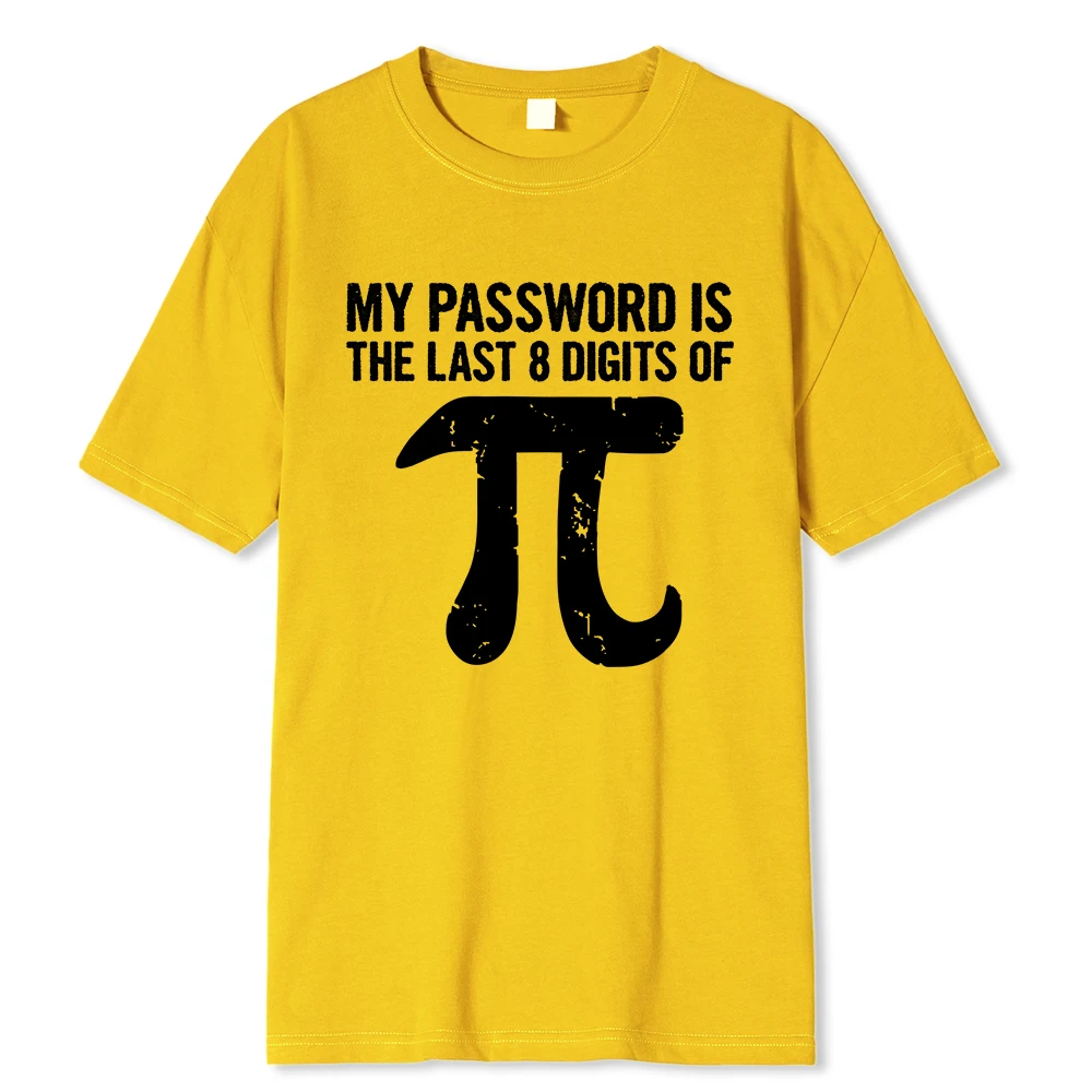 Men's T-shirt Funny Math Equations Print Oversized Cotton Top_voghion.com