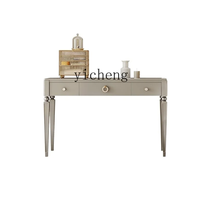 

ZM Solid Wood Storage Dresser Bedroom High-Grade Dressing Table Simple Small Makeup Table