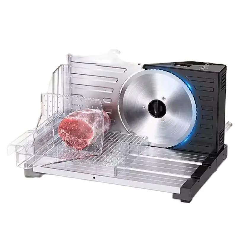 220V Commercial Home Cut Meat Slicer 160W Electric Deli Slicer for Meat Veggie Bread Meat Slicer Machine Meat Slicer