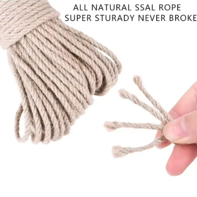 DIY Sisal Rope for Cat Trees - Replacement Scratching Post Climbing Frame Rope to Sharpen Cat's Claws 3