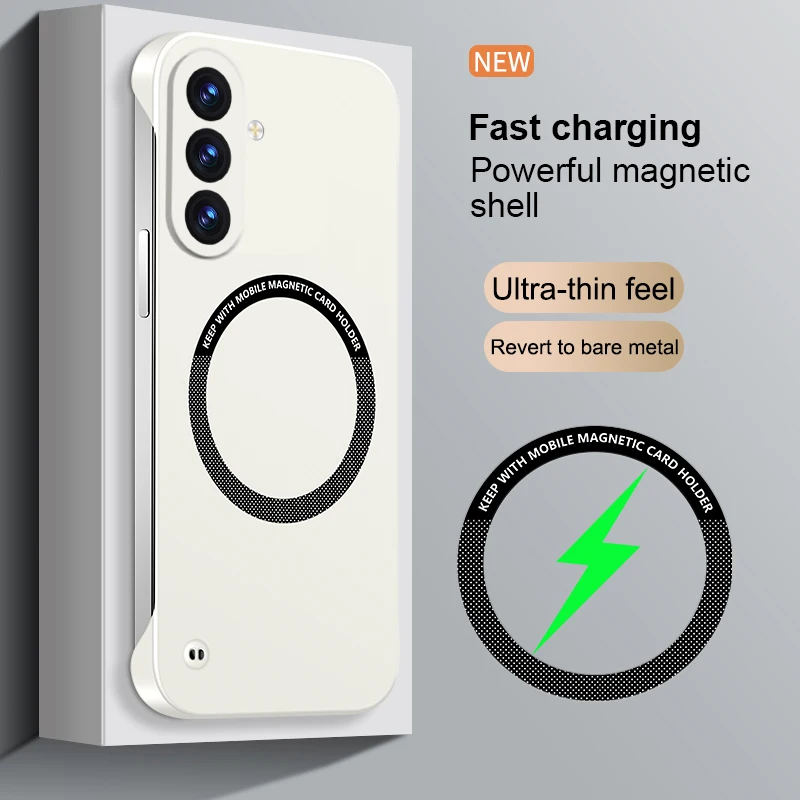 Ultra Thin Frameless Magnetic Matte Phone Case