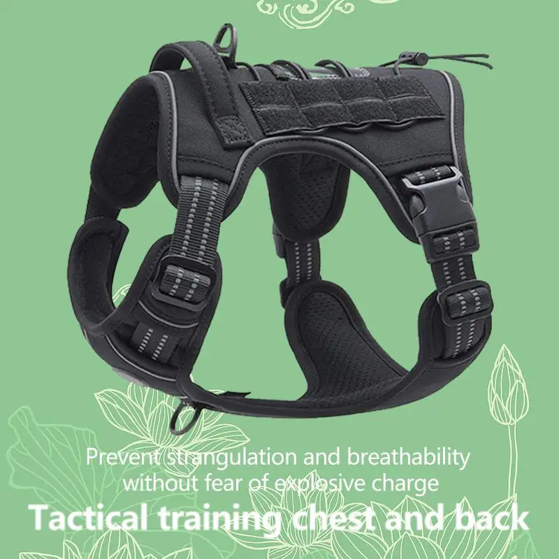 

Reflective Large Dog Leash with Pet Chest and Back Strap for Ultimate Safety and Control