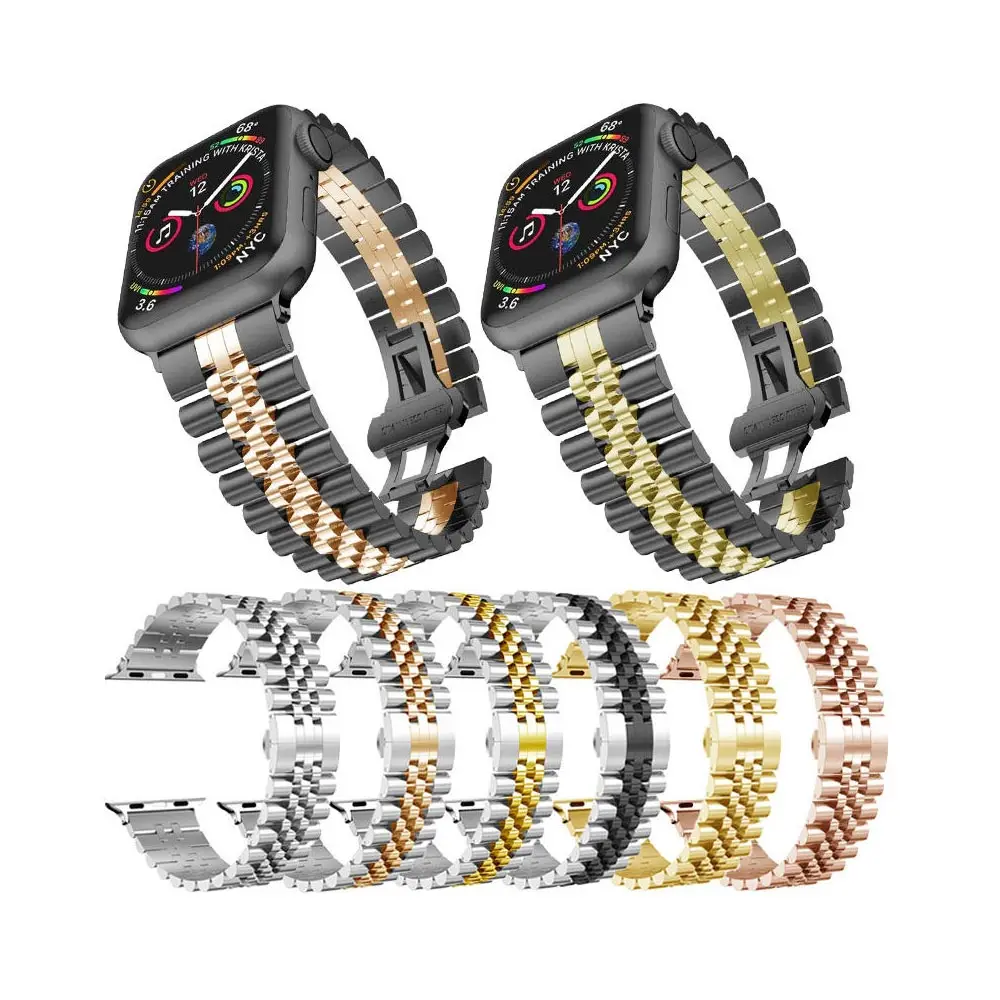 

Ремешок Металлический Стальной для Apple Watch Ultra Band, сменный Браслет для IWatch Series 9 8 7 6 SE 5 45 мм 41 мм, 49 мм 40 мм 44 мм 38 мм 42 мм