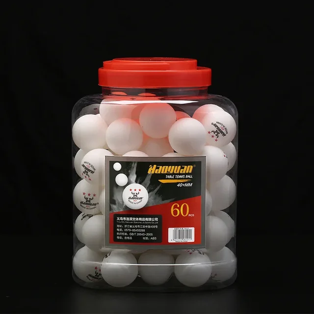 60PCS 3-Star Table Tennis Balls 6