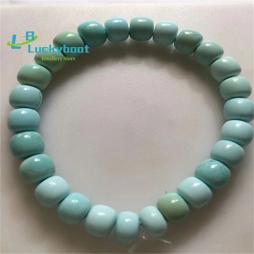 

Natural Turquoise Bead Bracelet Size 13mm Wenwan Diamond Beads