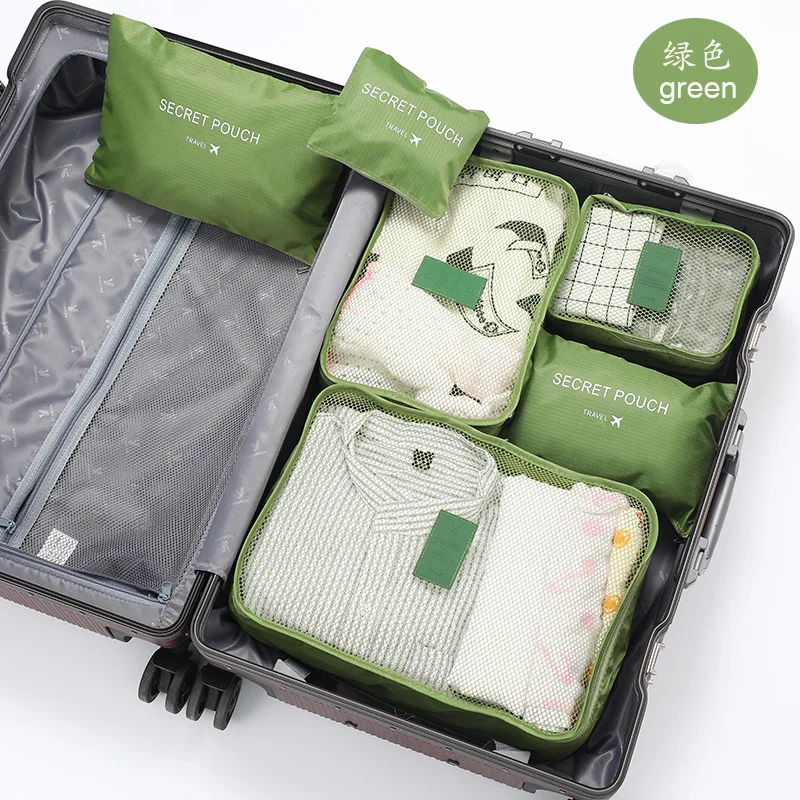 9 pieces Set Travel Organizer Storage Bags - Suitcase Packing Set Storage Cases Portable (D79)(LT9) main image 1