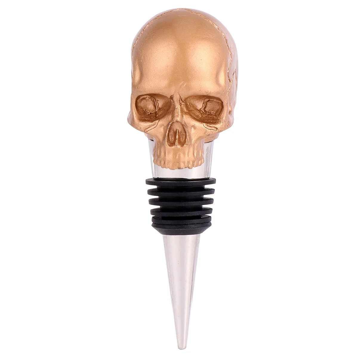 

Halloween Skull Alloy Bottle Stopper Irish Decor Creative Plugs Beer Shaped Stoppers Elder